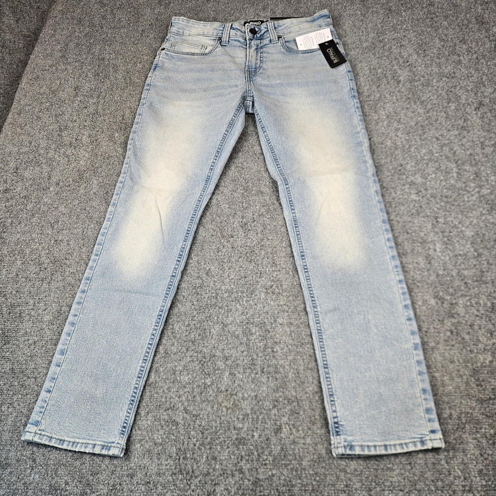 Buffalo David Bitton Ash Slim Fit Jeans Mens 30x30 Light Wash Blue BPMD22105AX